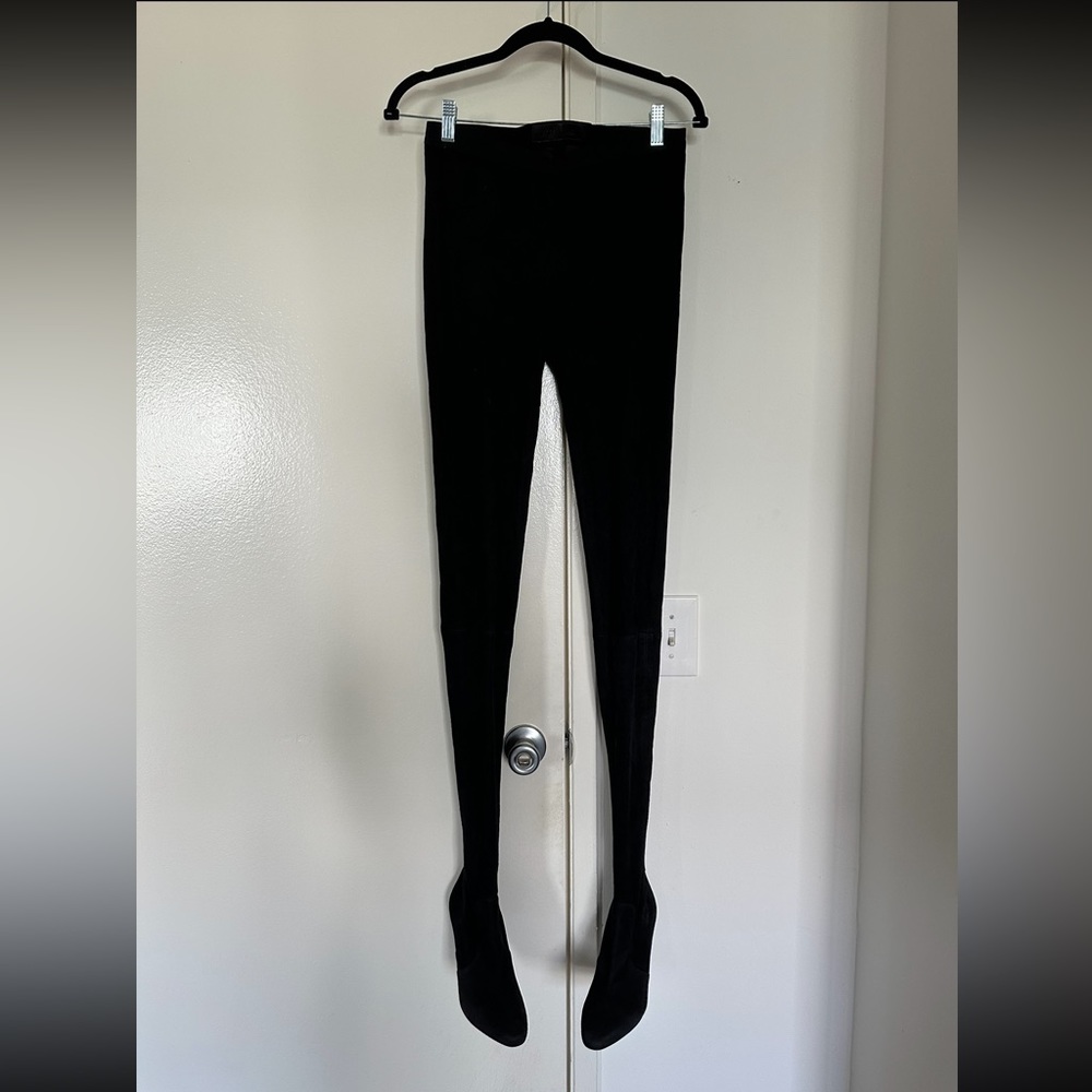 Tamar Mellon — Black Sweet Revenge Suede Legging Boots